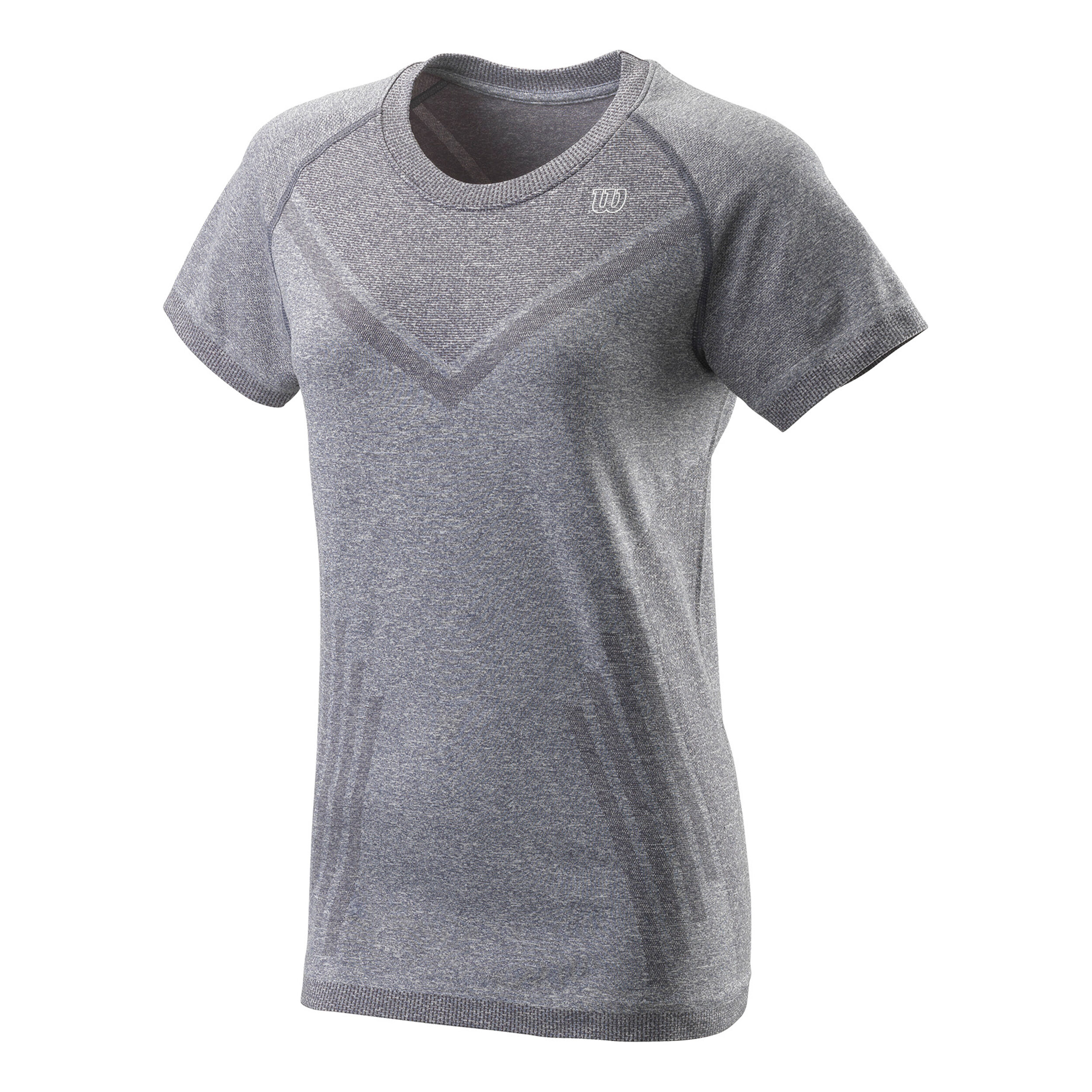 Power Seamless T-Shirt Damen - Grau