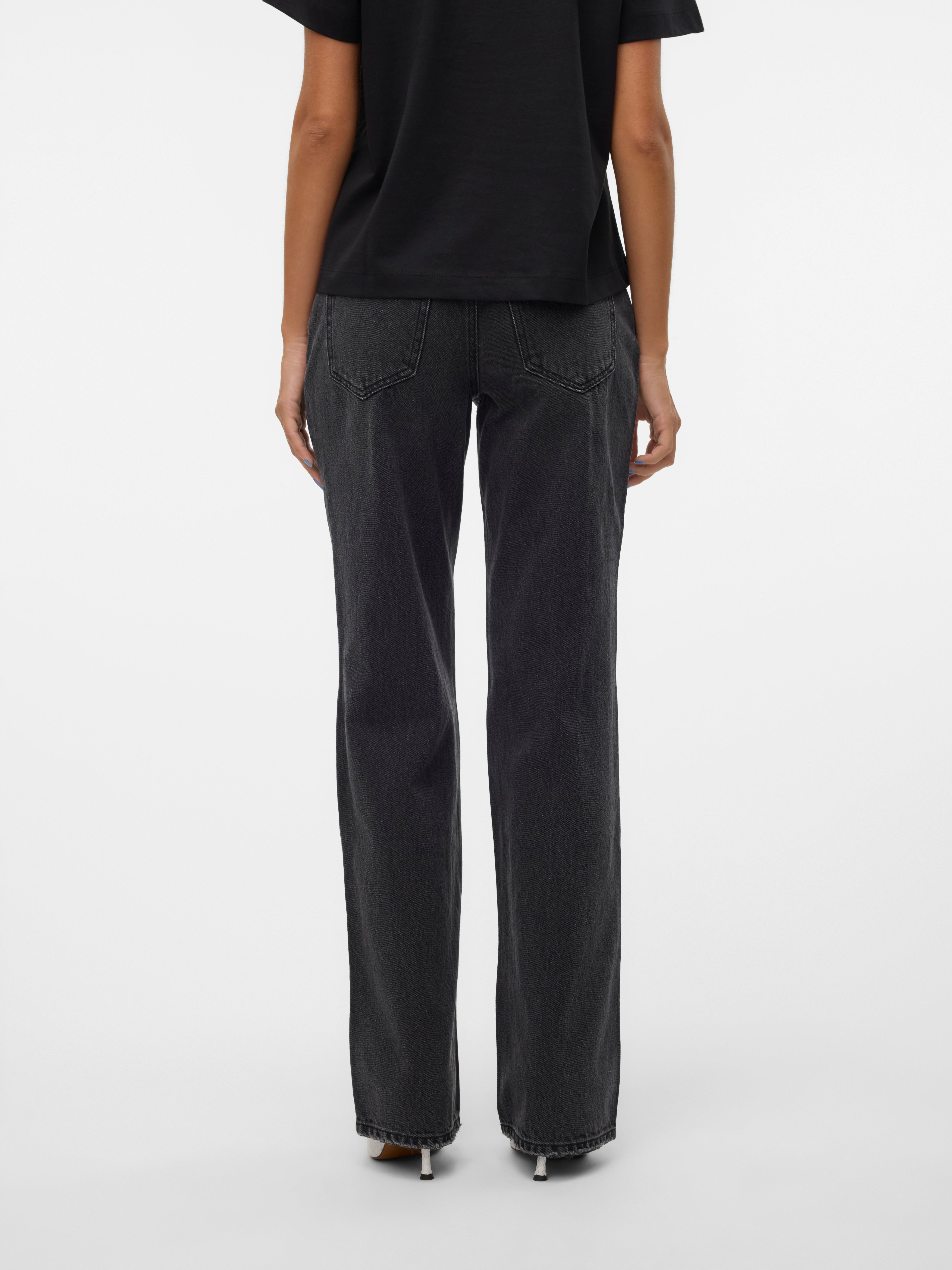VMFILIPPA Niedrige Taille Gerade geschnitten Jeans
