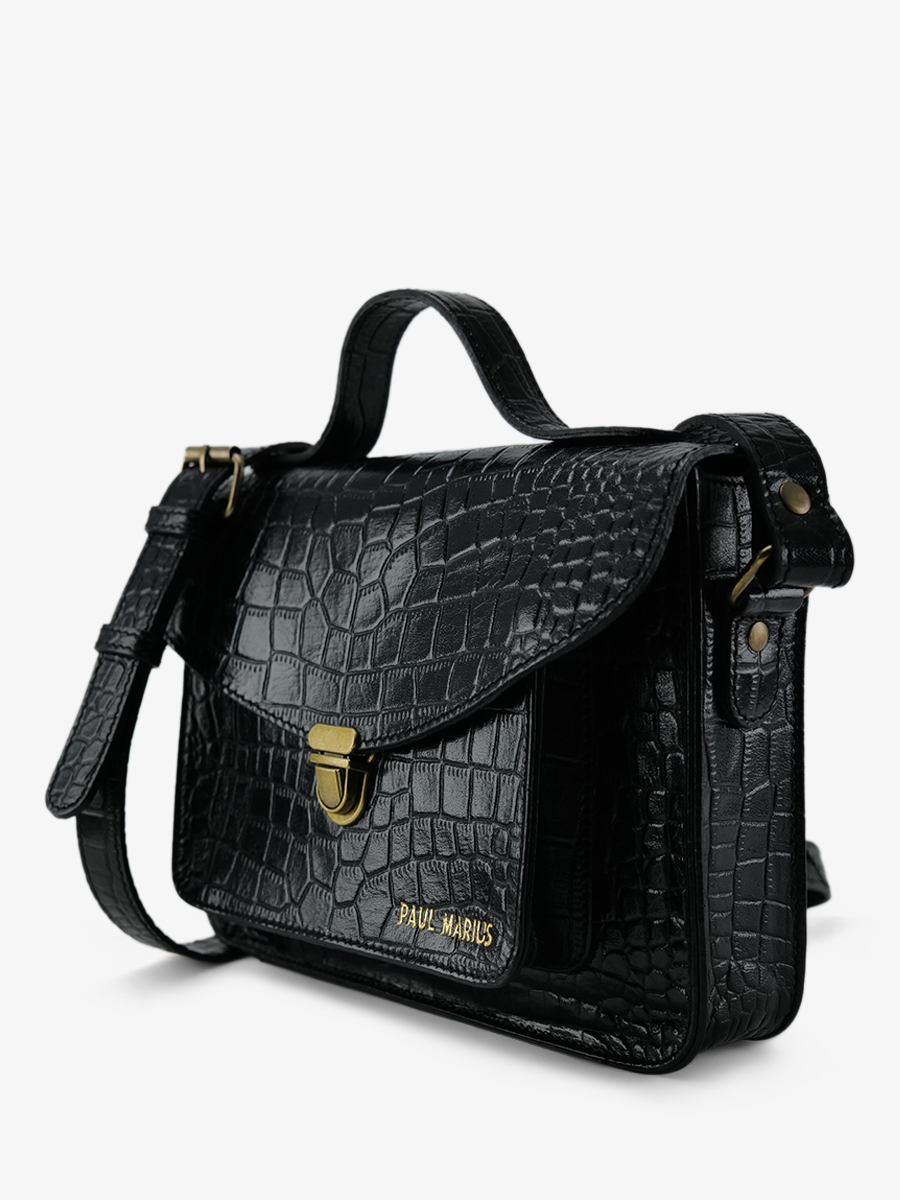 Mademoiselle George Alligator - Noir de Jais