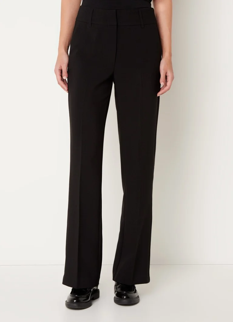 Expresso  Mid waist straight fit pantalon met stretch