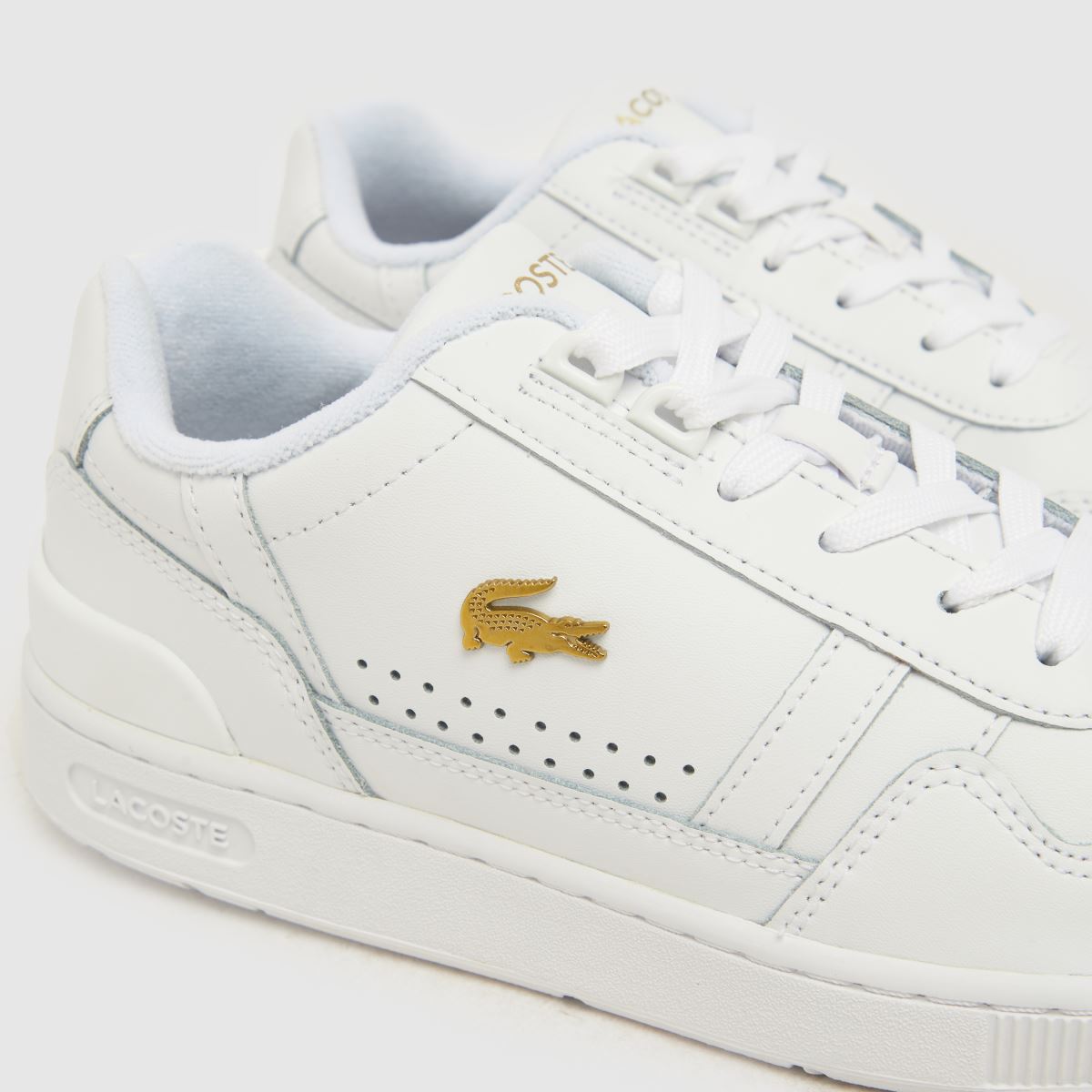 Lacoste T-Clip sportcipő fehér és arany színben