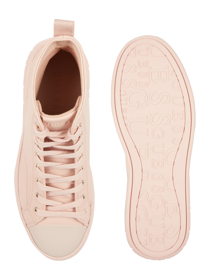 High Top Sneaker aus Leder Modell 'Invyte' in pink