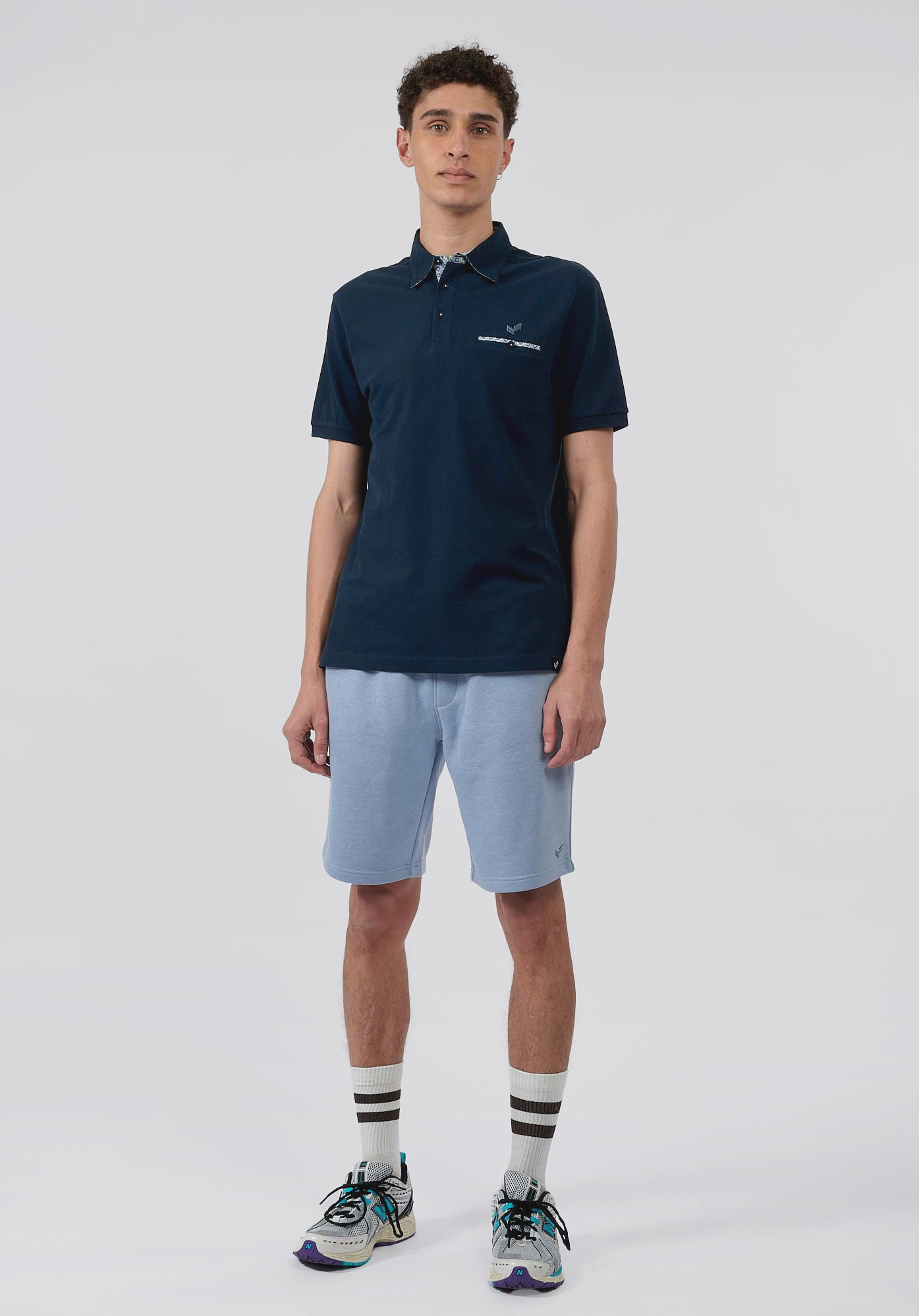 NAEL   Polo bleu homme