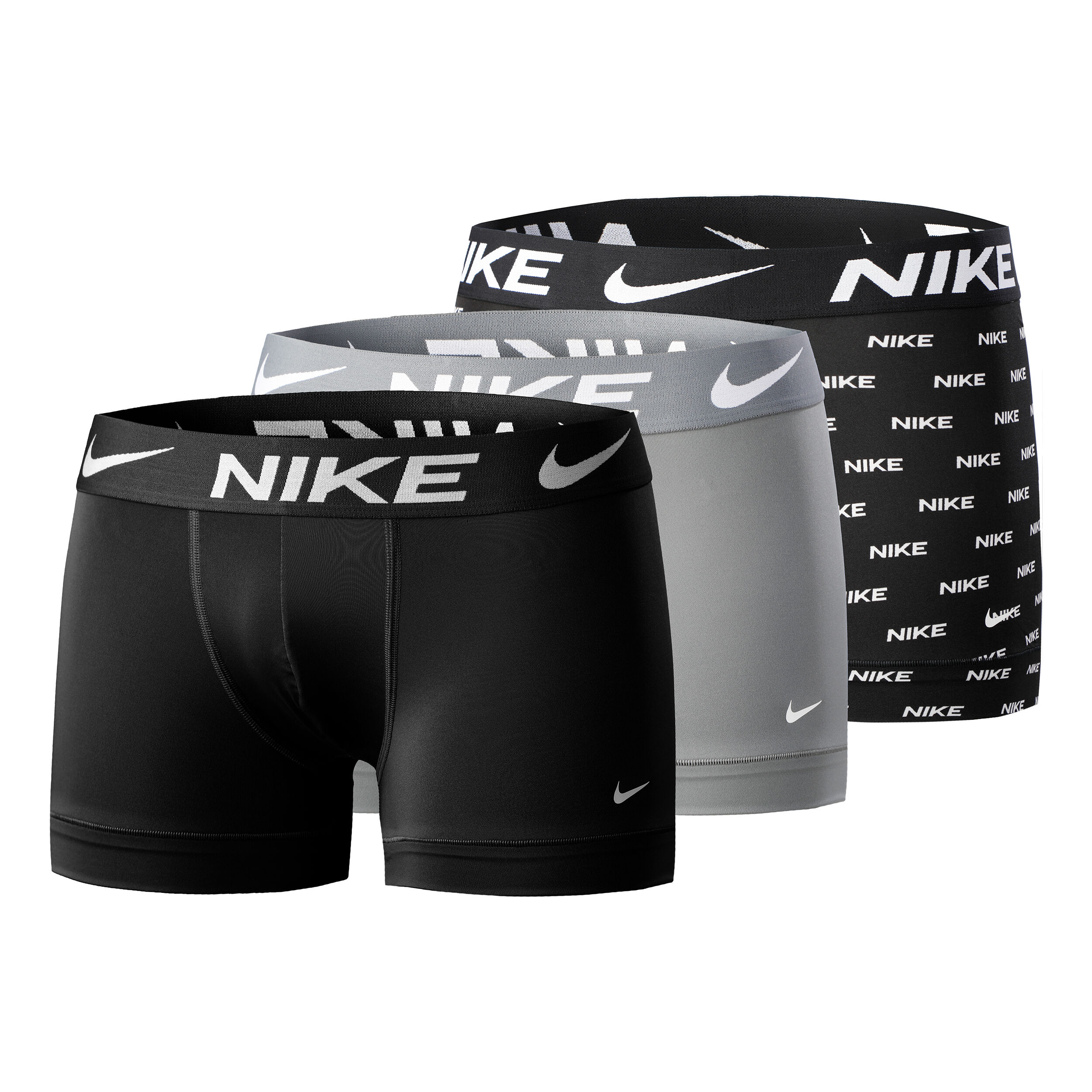 Dri-FIT Essential Micro Trunk Boxer Short 3er Pack Herren - Schwarz, Grau