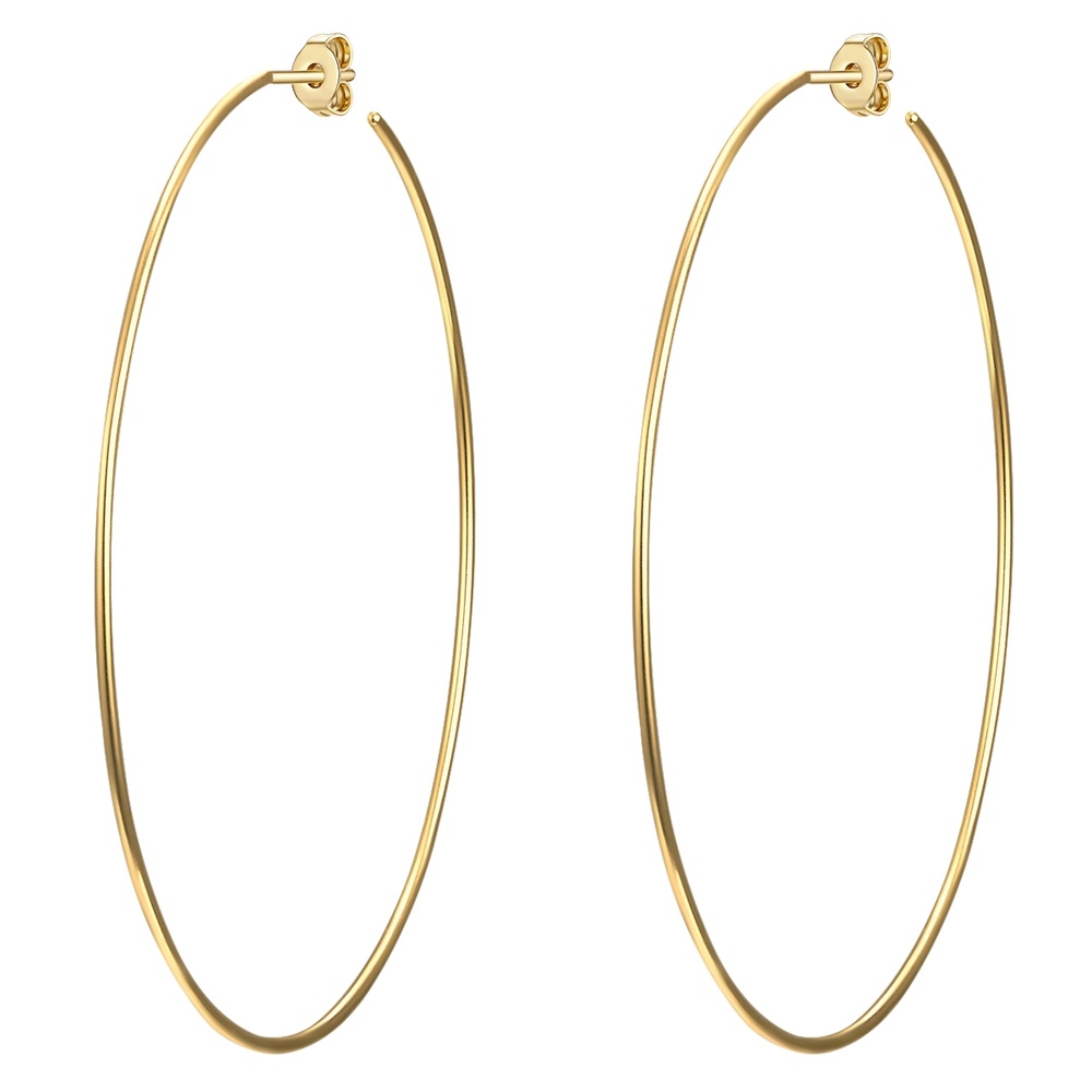 Glanzstücke München Créoles en argent Argent sterling en Or jaune Boucles d'oreilles