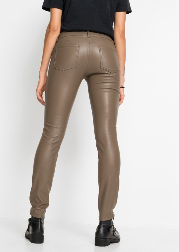 Lederimitat-Bikerhose
