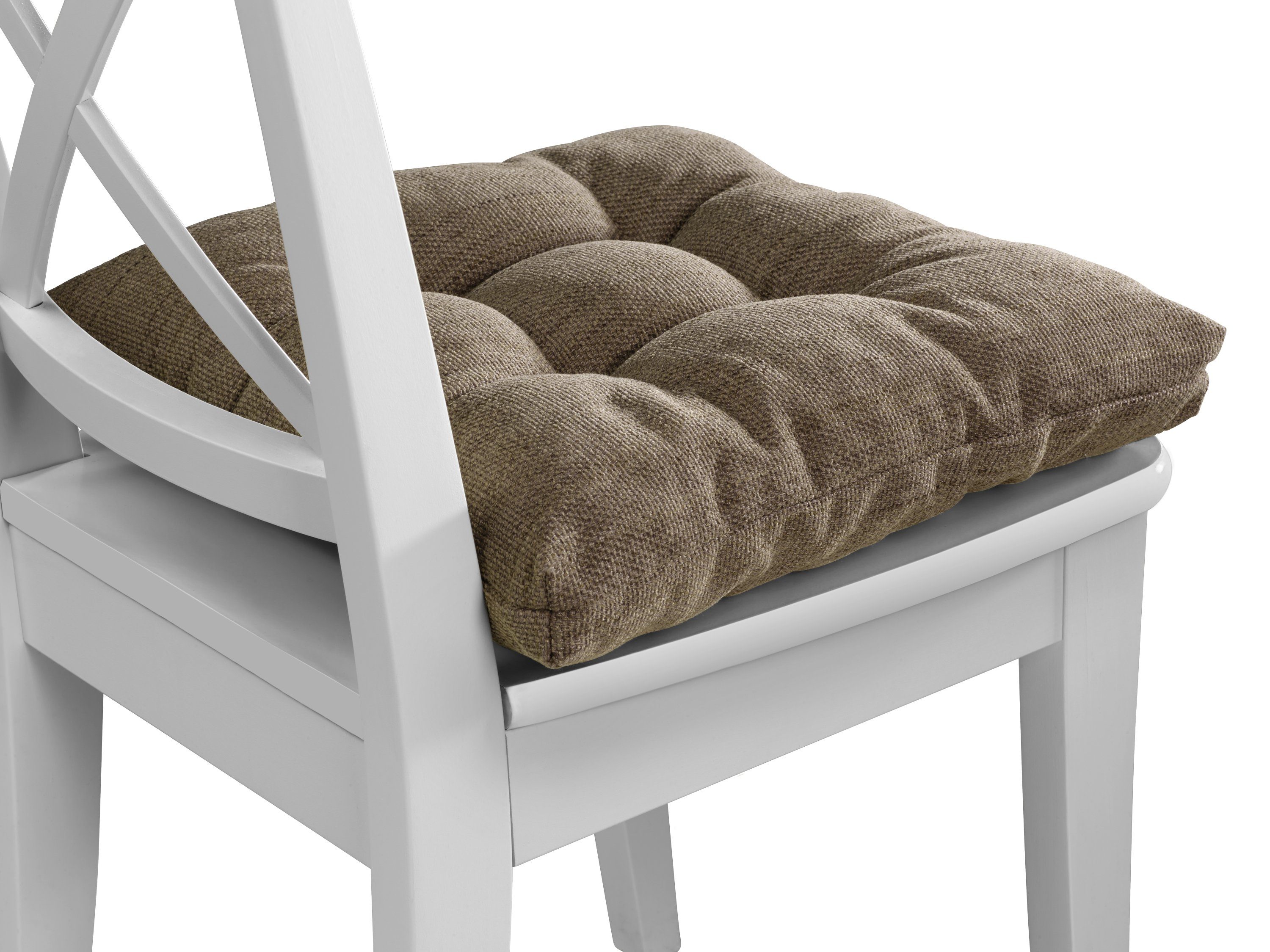 XDREAM Stuhlkissen Sitzkissen Set (2er & 4er) für Stühle und Bänke, robuste Polsterauflage für indoor und outdoor, 40x40x6 cm