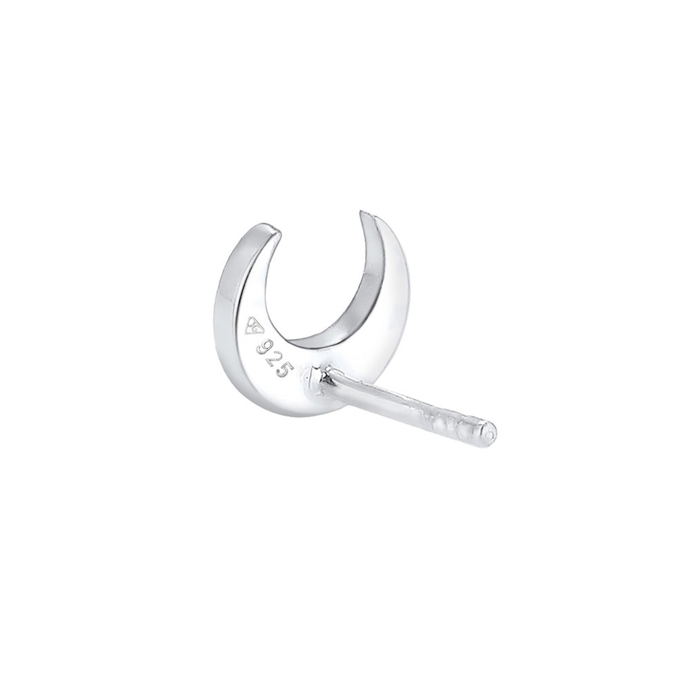 Elli Elli Boucles d'Oreilles Femmes clous d'oreilles lune Astro pièce unique en argent Bijoux