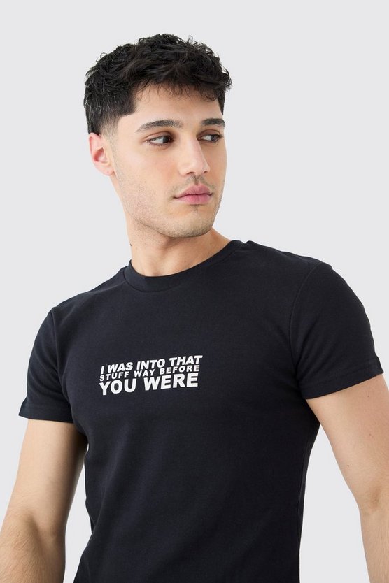 Geschnürtes T-Shirt mit Print
