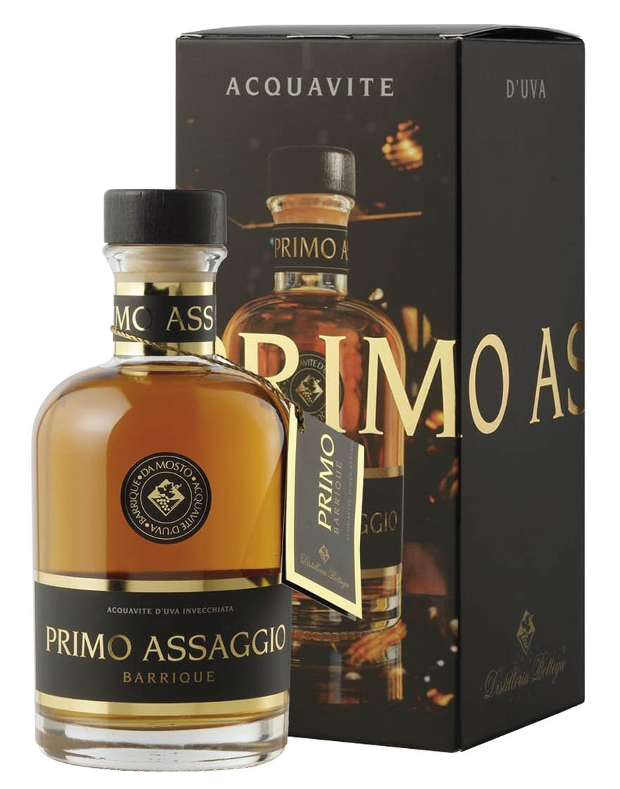 Acquavite d'Uva Invecchiata Primo Assaggio Barrique Bottega 500 ㎖, En Étui