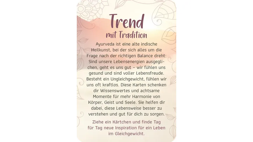 Ayurveda für dich