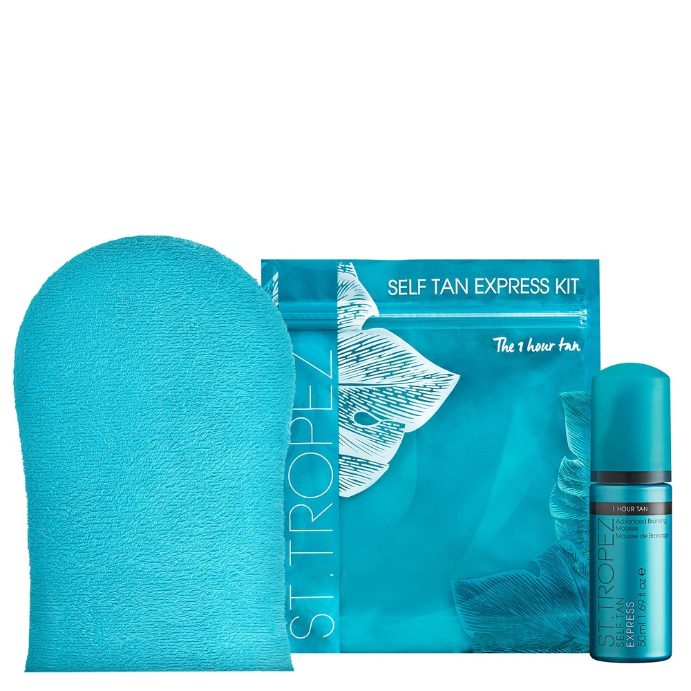 st tropez Mini Kit Self Tan Express Mousse + Gant Soin Autobronzant Corps