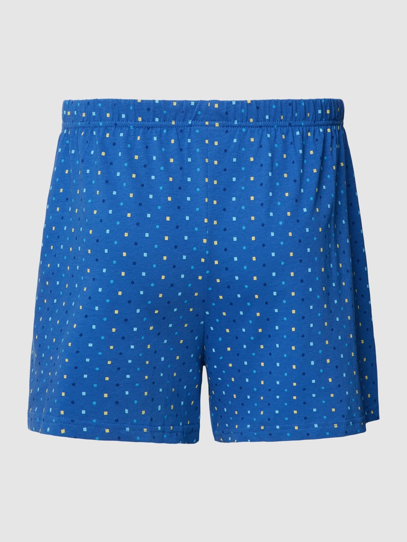 Boxershorts mit Allover-Muster Modell 'X-LASTIC' in blau