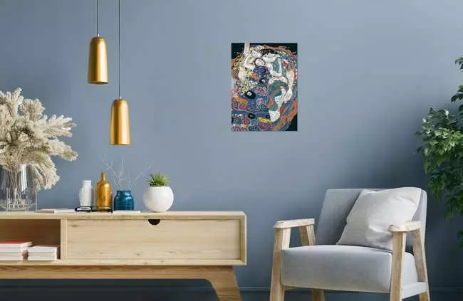 CreArt ART Collection: Die Jungfrau (Klimt) - Malen nach Zahlen für Erwachsene
