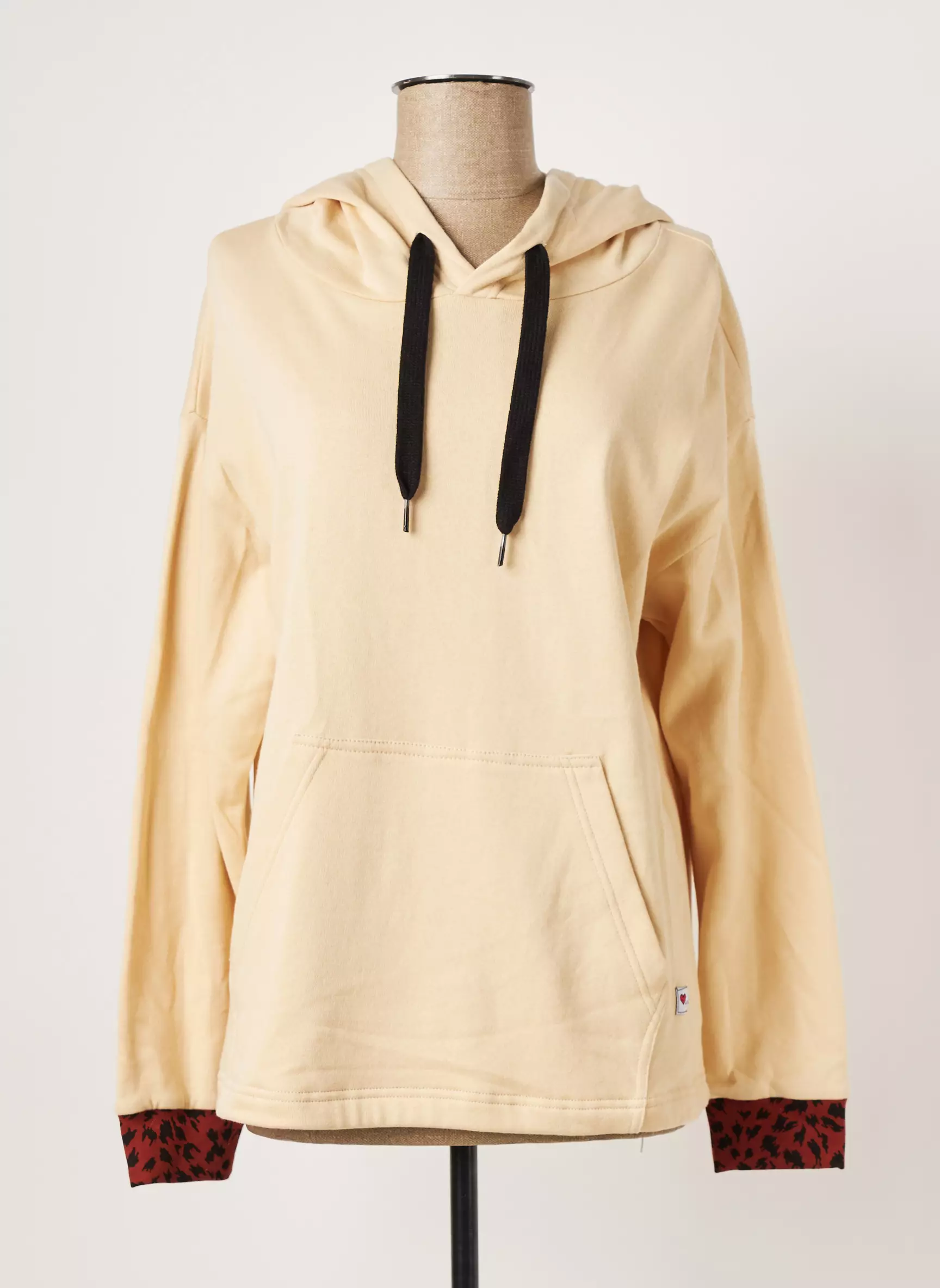 By Md Sweat Capuche Femme couleur beige