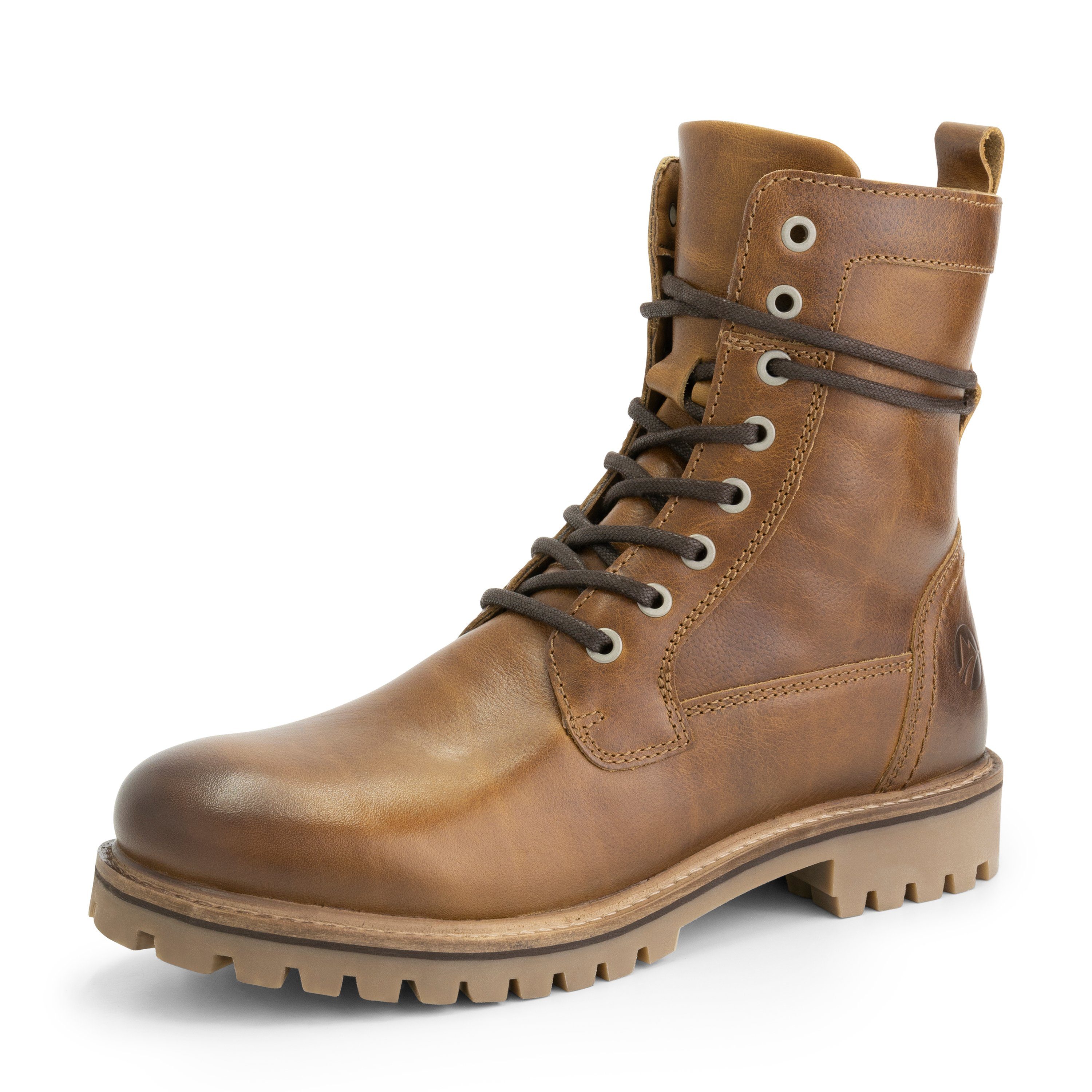 Travelin' Kvosted Men Schnürschuh (Schnürsenkel und Reißverschluss) echtes leder
