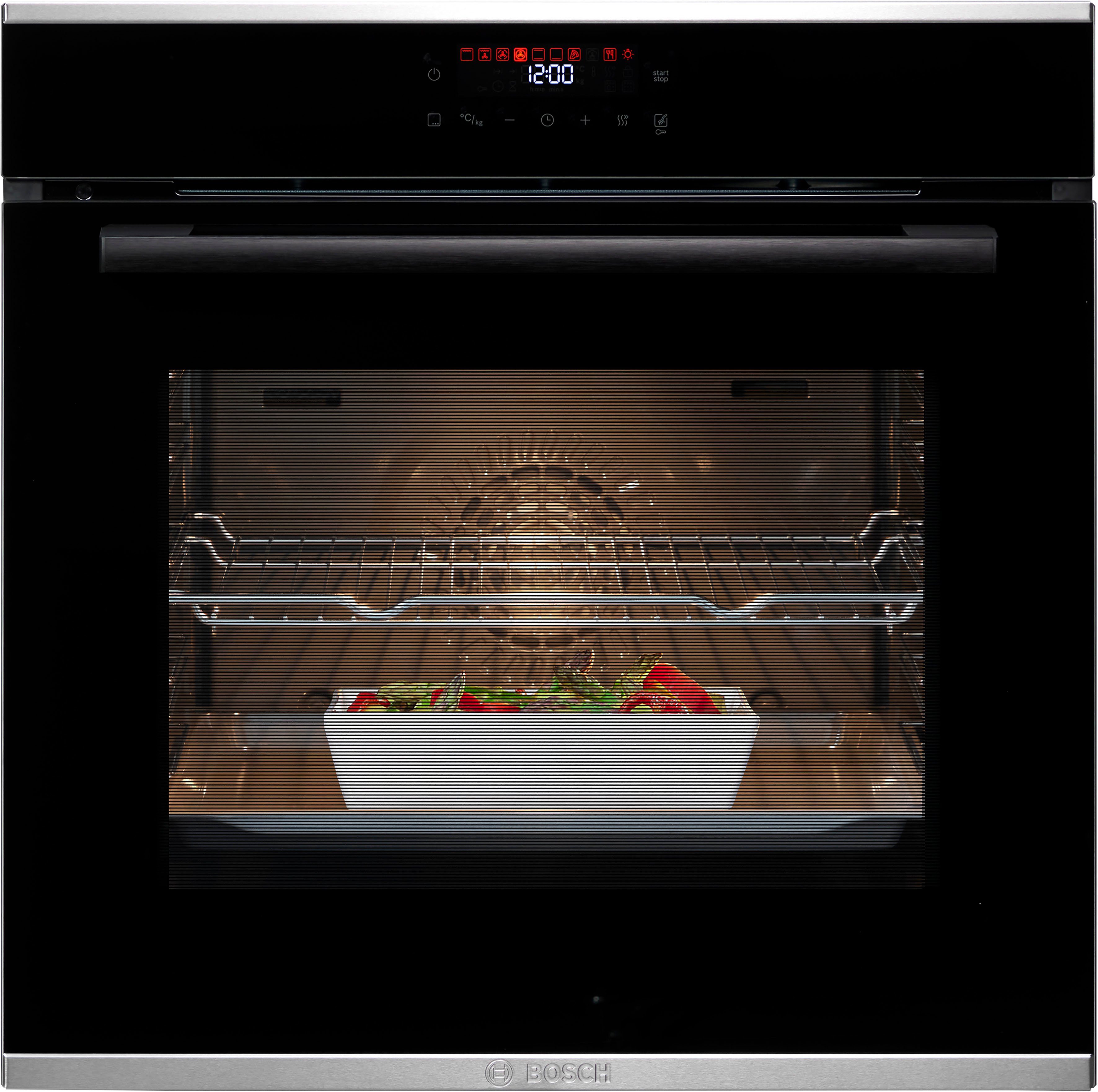 BOSCH Einbaubackofen 4 HBA272BB0, mit Teleskopauszug nachrüstbar, Pyrolyse-Selbstreinigung