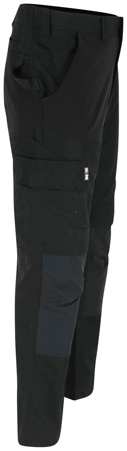 Herock Arbeitshose Hector Hoses Multi-Pocket, 4-Wege-Stretch, verdeckter Knopf, verstärkte Knietaschen