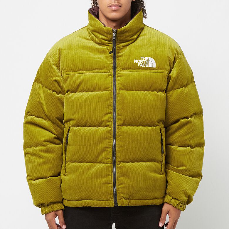 The North Face Reversible Nuptse Jacket sulphur moss/coal brown