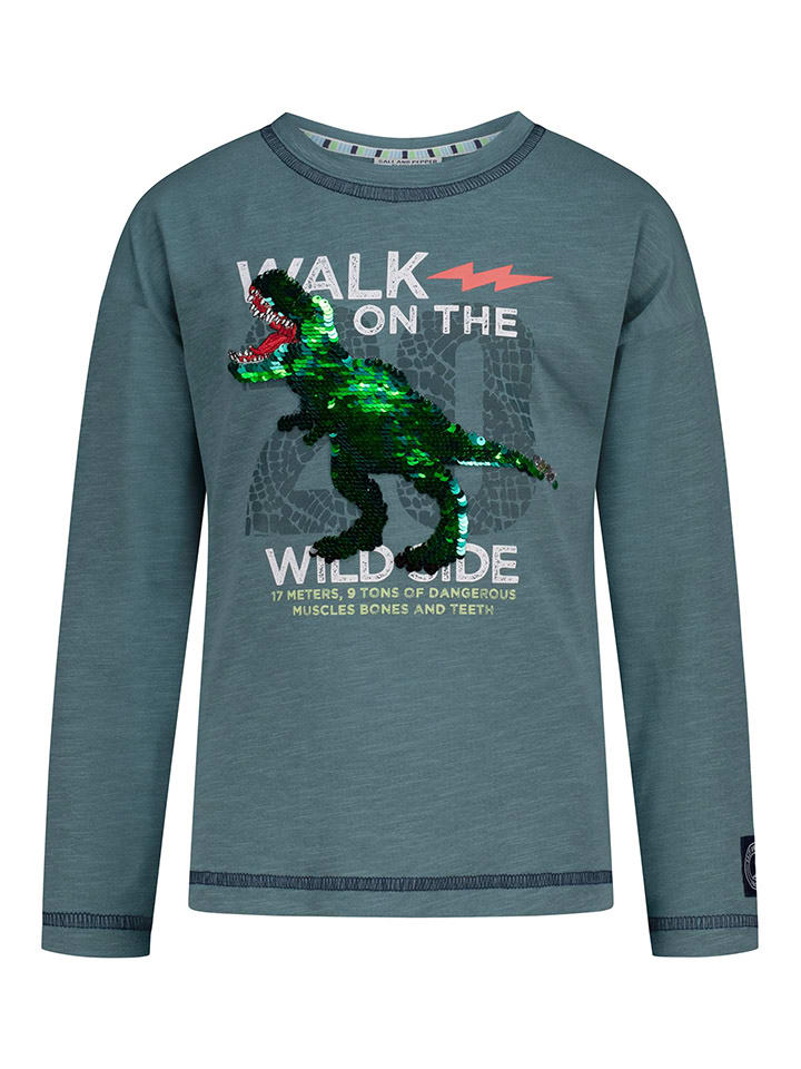 Salt and Pepper Longsleeve in Petrol günstig kaufen