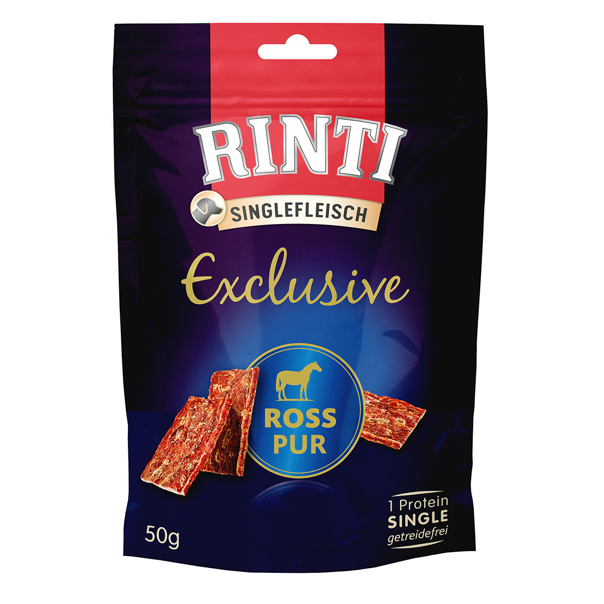 Rinti Singlefleisch Exclusive Snack Ross pur kaufen bei ZooRoyal