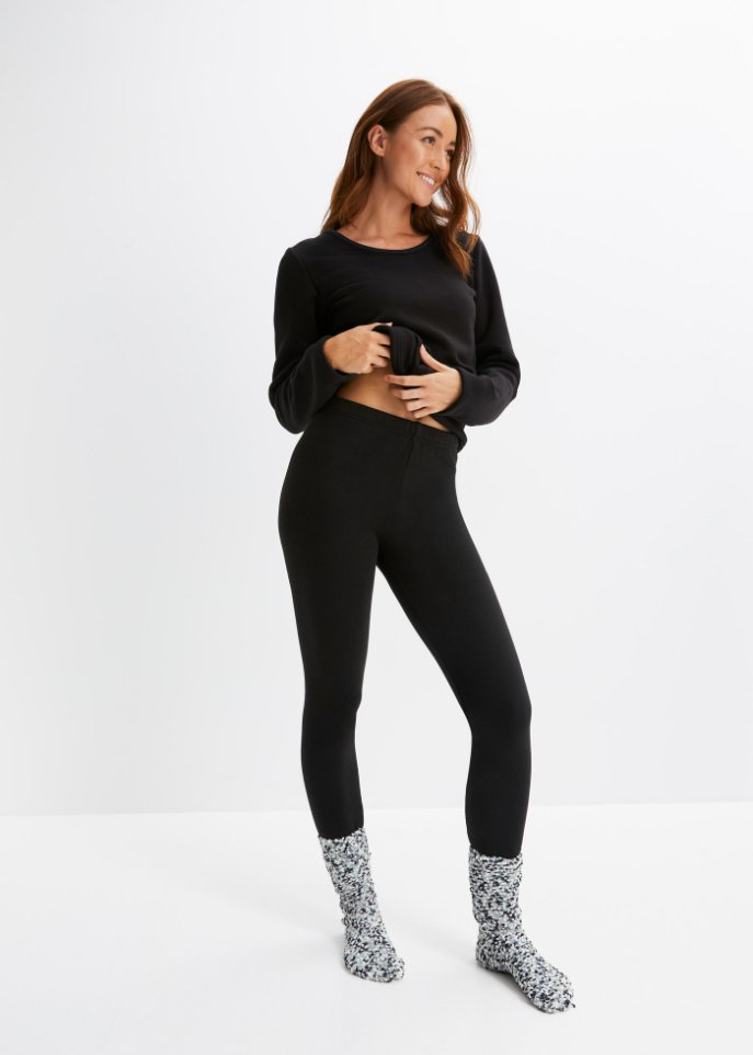 Thermo Funktionsleggings mit Kuschelfleece Futter