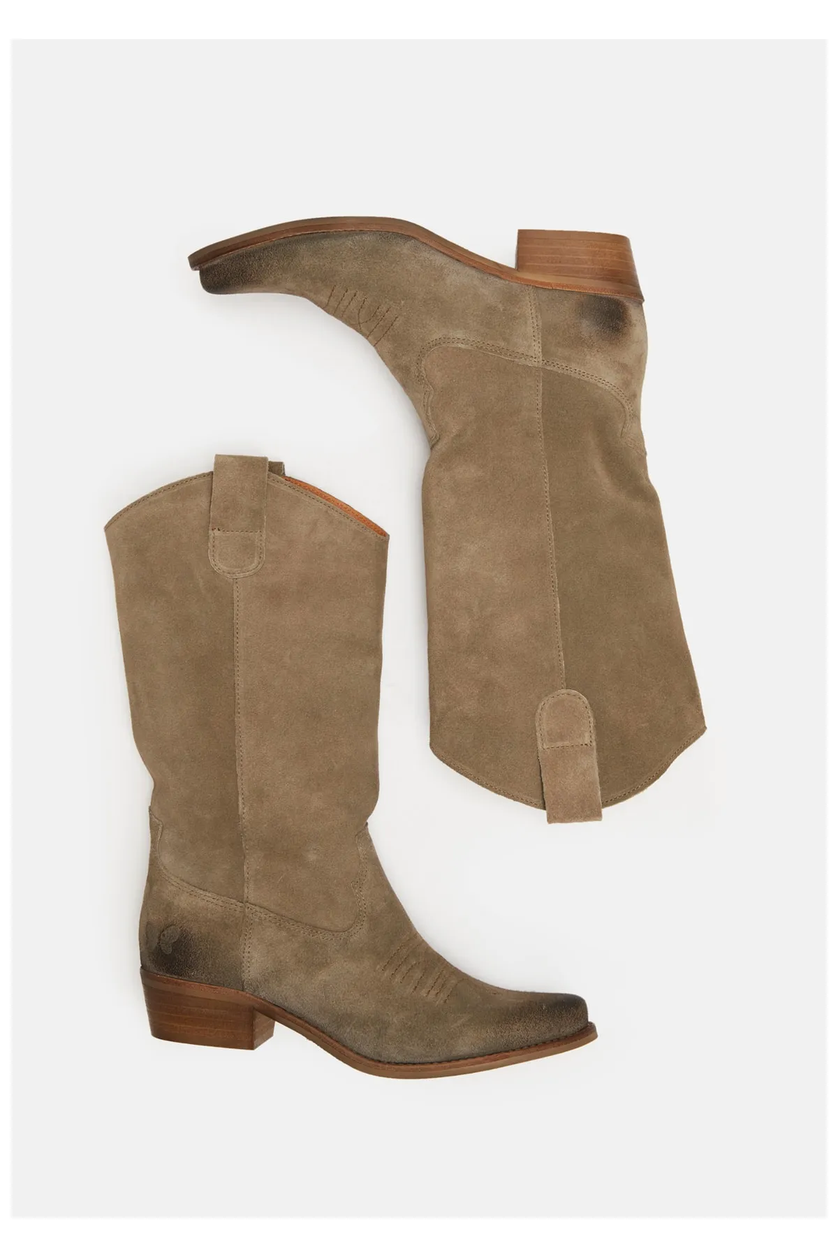 Felmini  Stiefelette - Grau - Blockabsatz