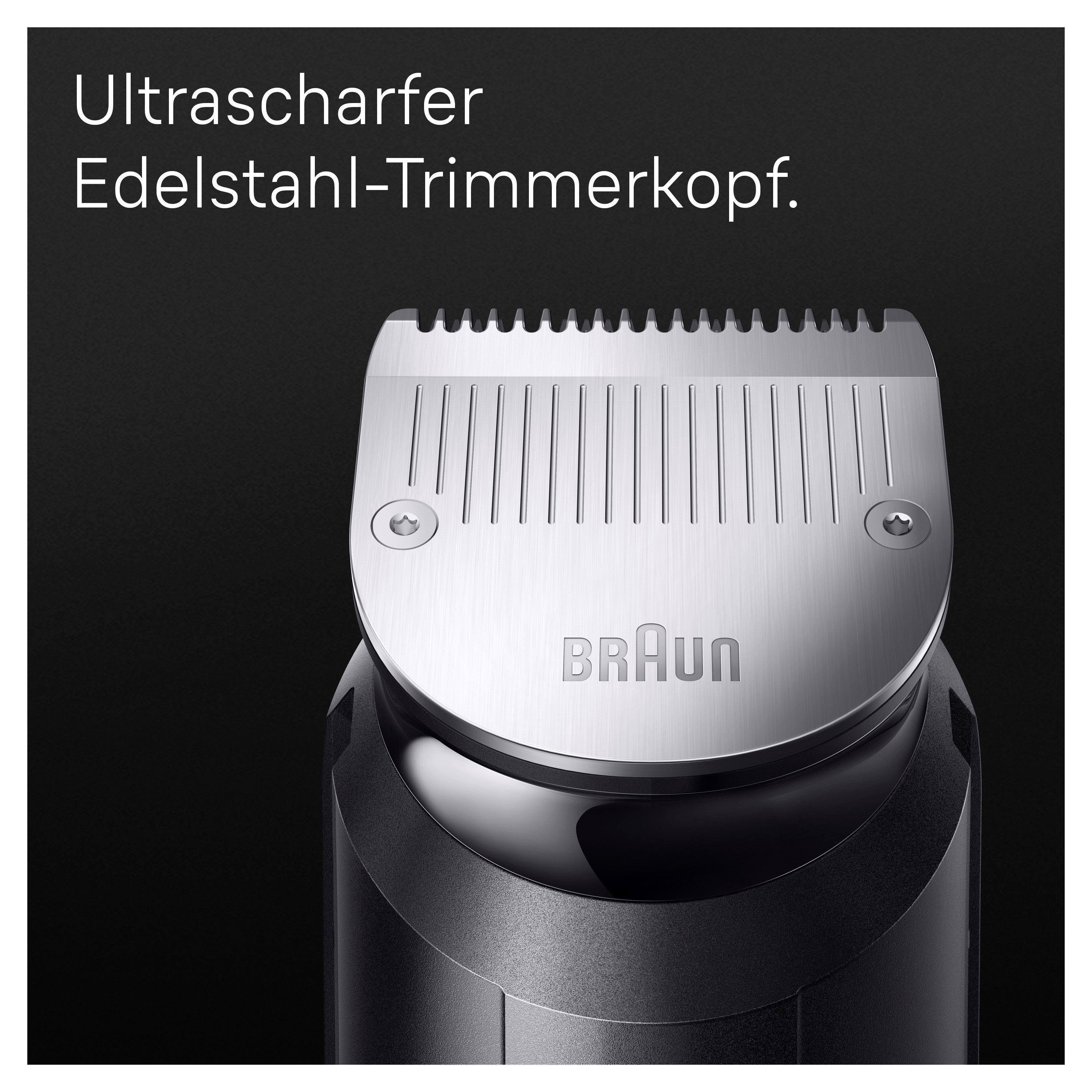 Braun Haarschneider All-In-One Styling Set MGK7450, Styling Set, Wasserdicht, 11-in-1 Barttrimmer