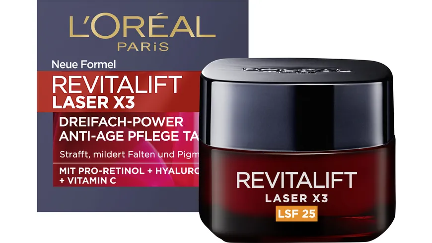 L'Oréal Paris Revitalift Laser X3 Anti Age Tagescreme LSF 25 50 ml