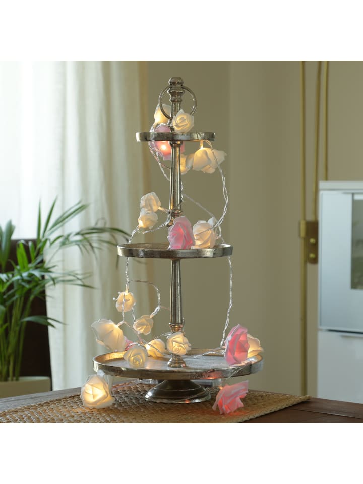 MARELIDA Etagere Aluminium 3 stöckige Servierplatte Dekoetagere H: 51cm in silber günstig kaufen onesize