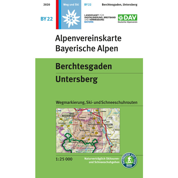 DAV BAYERISCHE ALPEN 22 BERCHTESGADEN - Winterwanderkarte