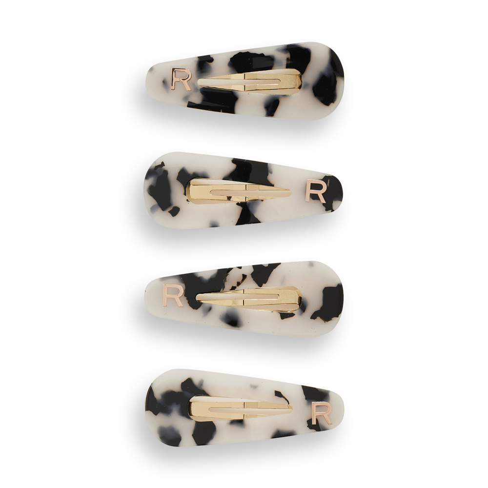 revolution hair Revolution 4pk Tortoiseshell Slide Clip Pince