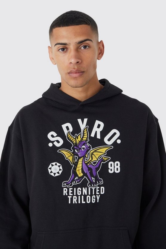 Oversize Hoodie mit lizenziertem Spyro Print