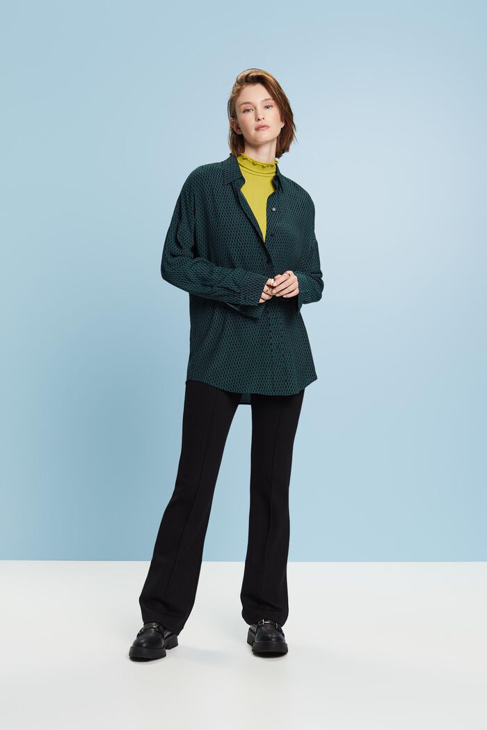 Button-Down-Hemd mit Print