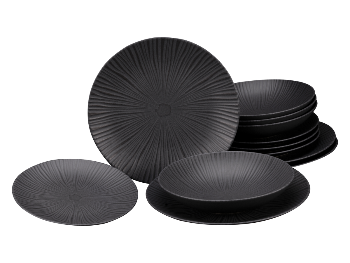 CreaTable Speiseteller Vesuvio Black 27 cm