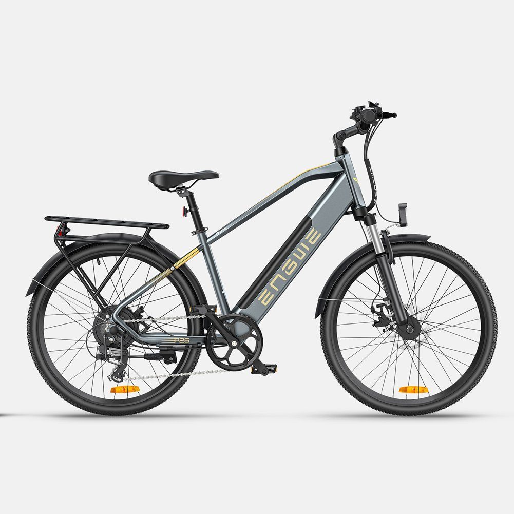 A Ade E-Bike 26-Zoll Elektro Mountainbike mit Aluminiumrahmen, 7 Gang SHIMANO Schaltwerk, Automatikschaltung, 250W Heckmotor, Akku Li-lon 36V17Ah /612wh