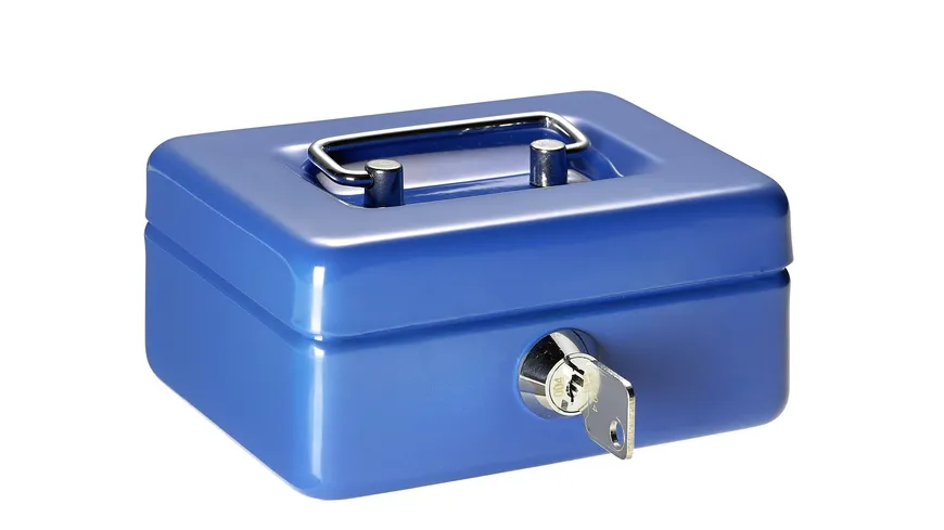 ALCO Geldkassette blau 12,5x9,5x6cm blau