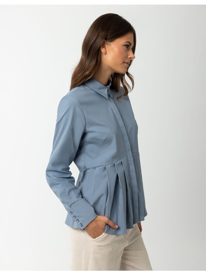 More & More Hemdbluse in hellblau günstig kaufen