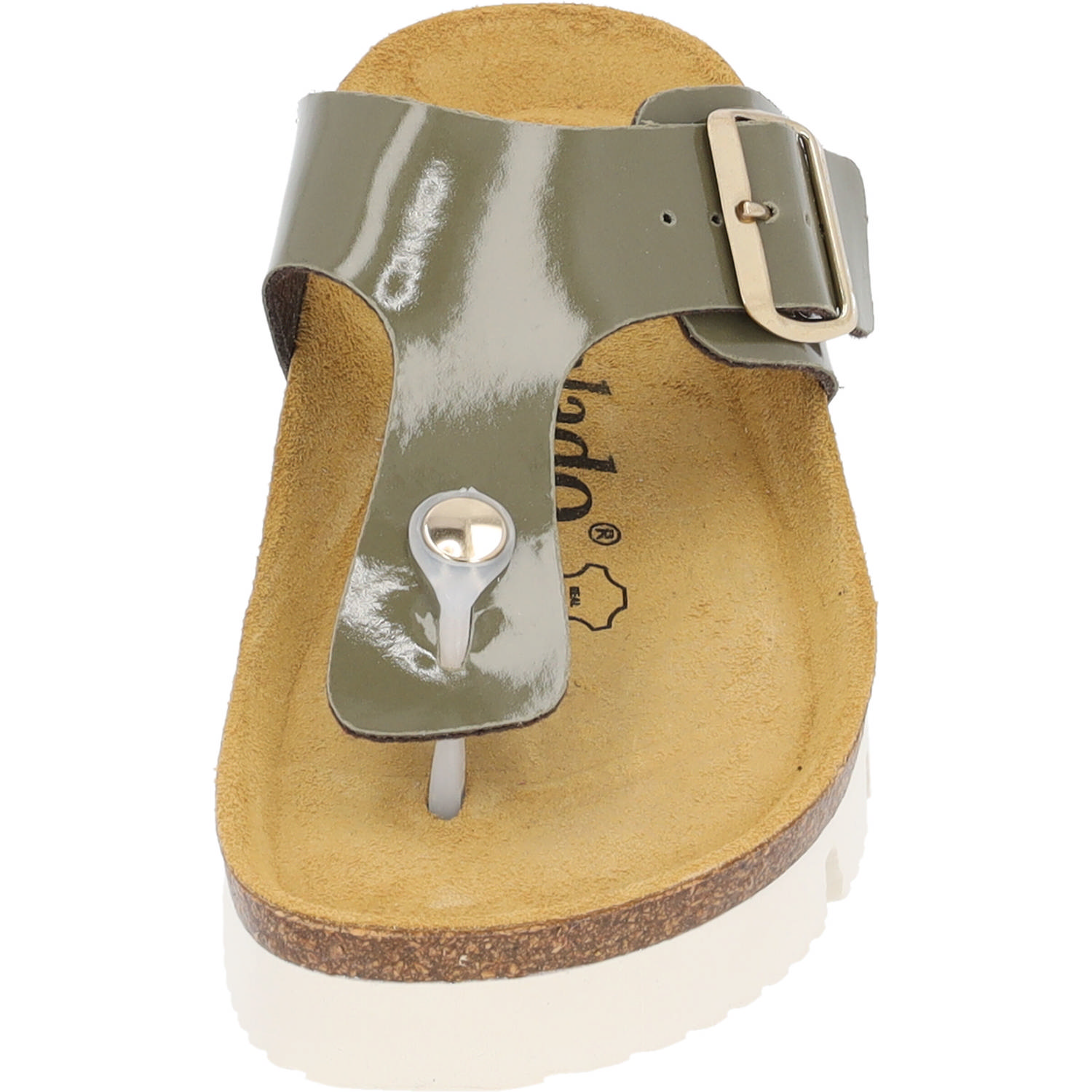 Palado Kos PL Lack, Zehentrenner, Damen, Khaki
