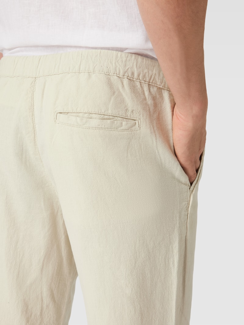 Hose mit Tunnelzug in offwhite meliert