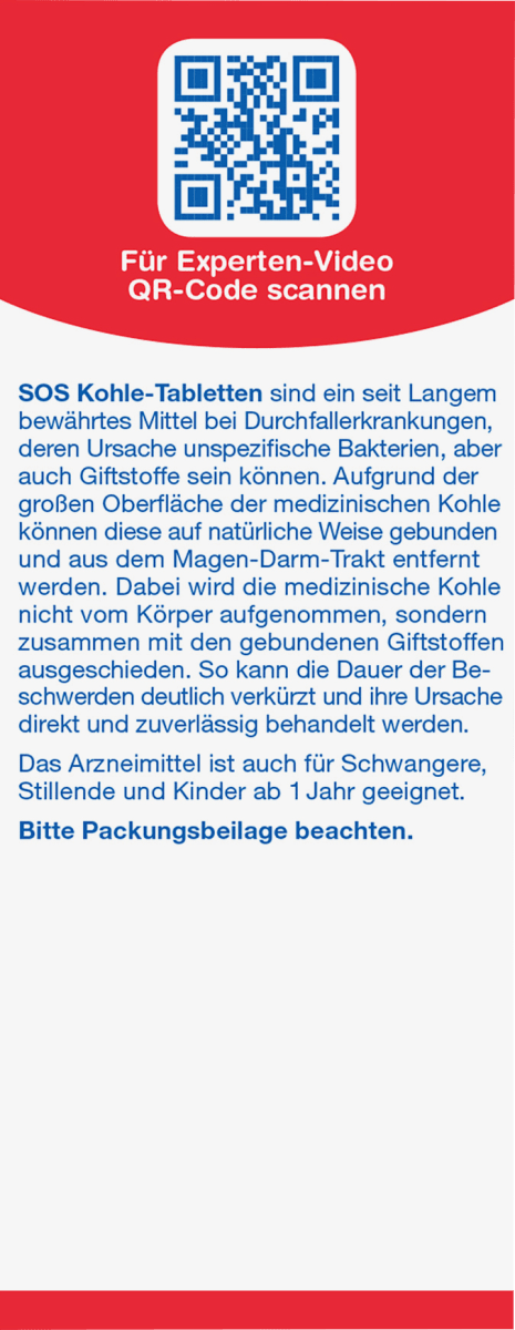 Kohletabletten bei Durchfallerkrankungen, 30 St