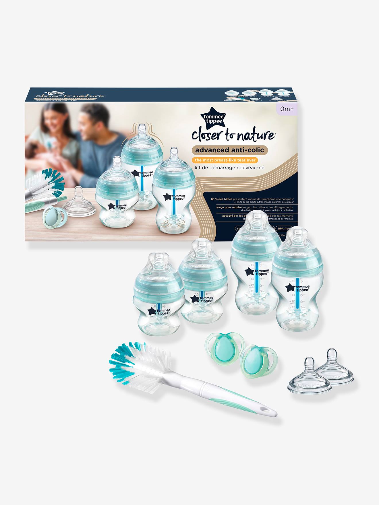 Kit de naissance Anti-Colique TOMMEE TIPPEE bleu