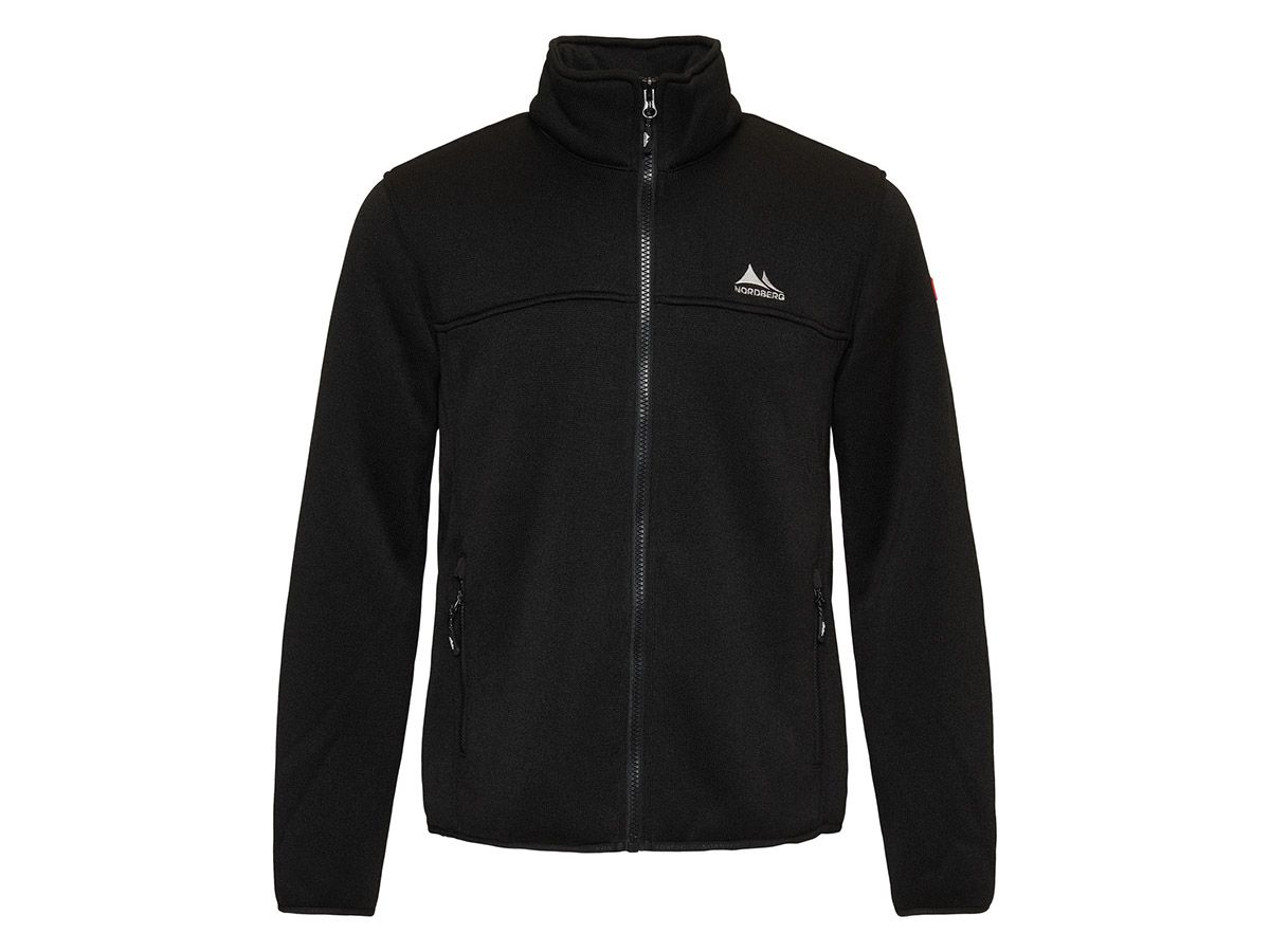 Nordberg Fred Black Melange Herren Fleecejacke