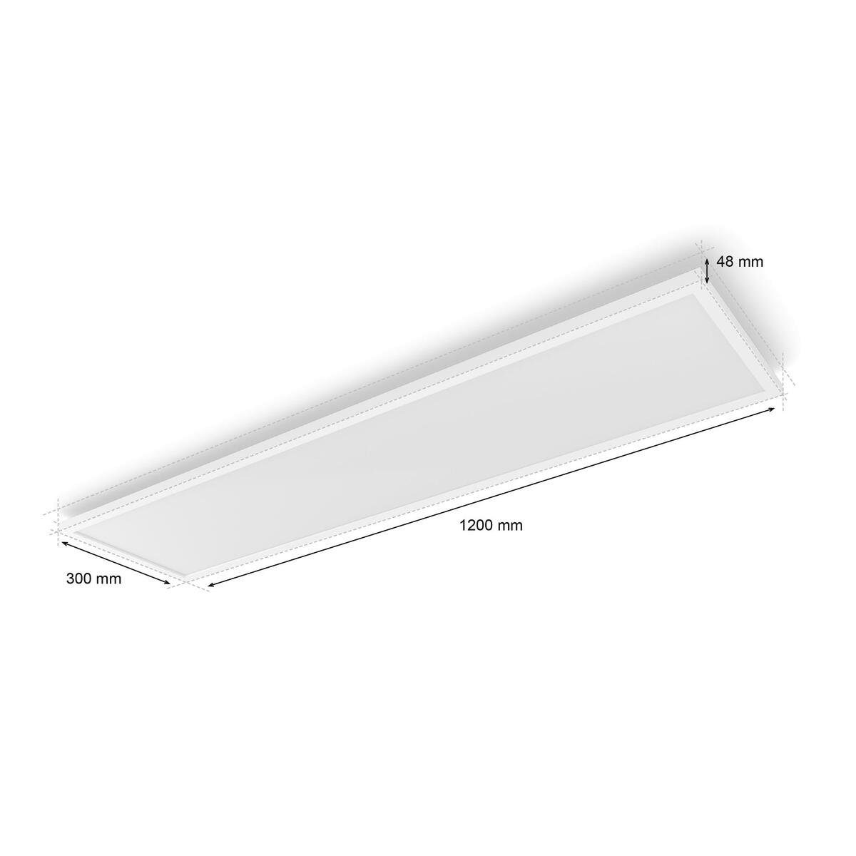 Philips Hue LED Deckenleuchte Surimu Panel, LED fest integriert