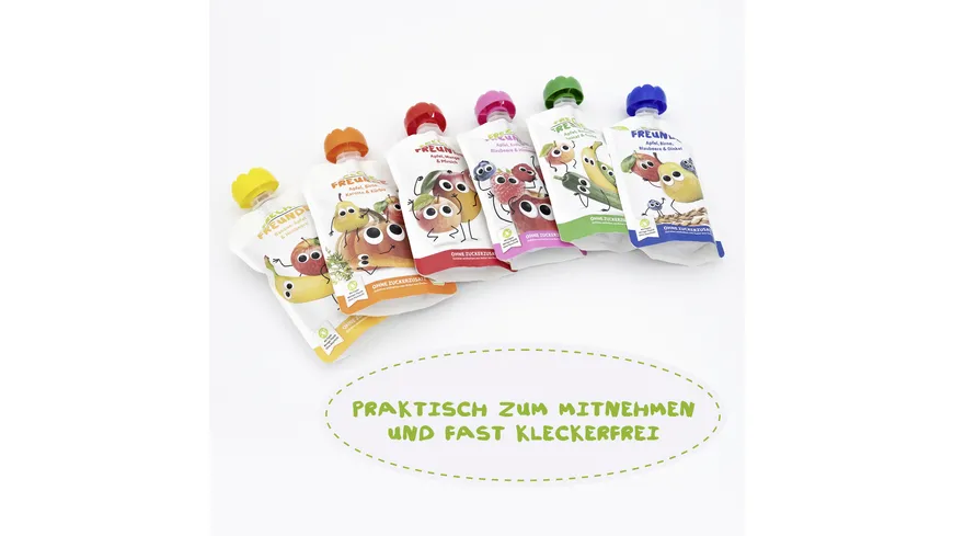Freche Freunde Bio Quetschie Erdbeere & Himbeere im Joghurt 100 g