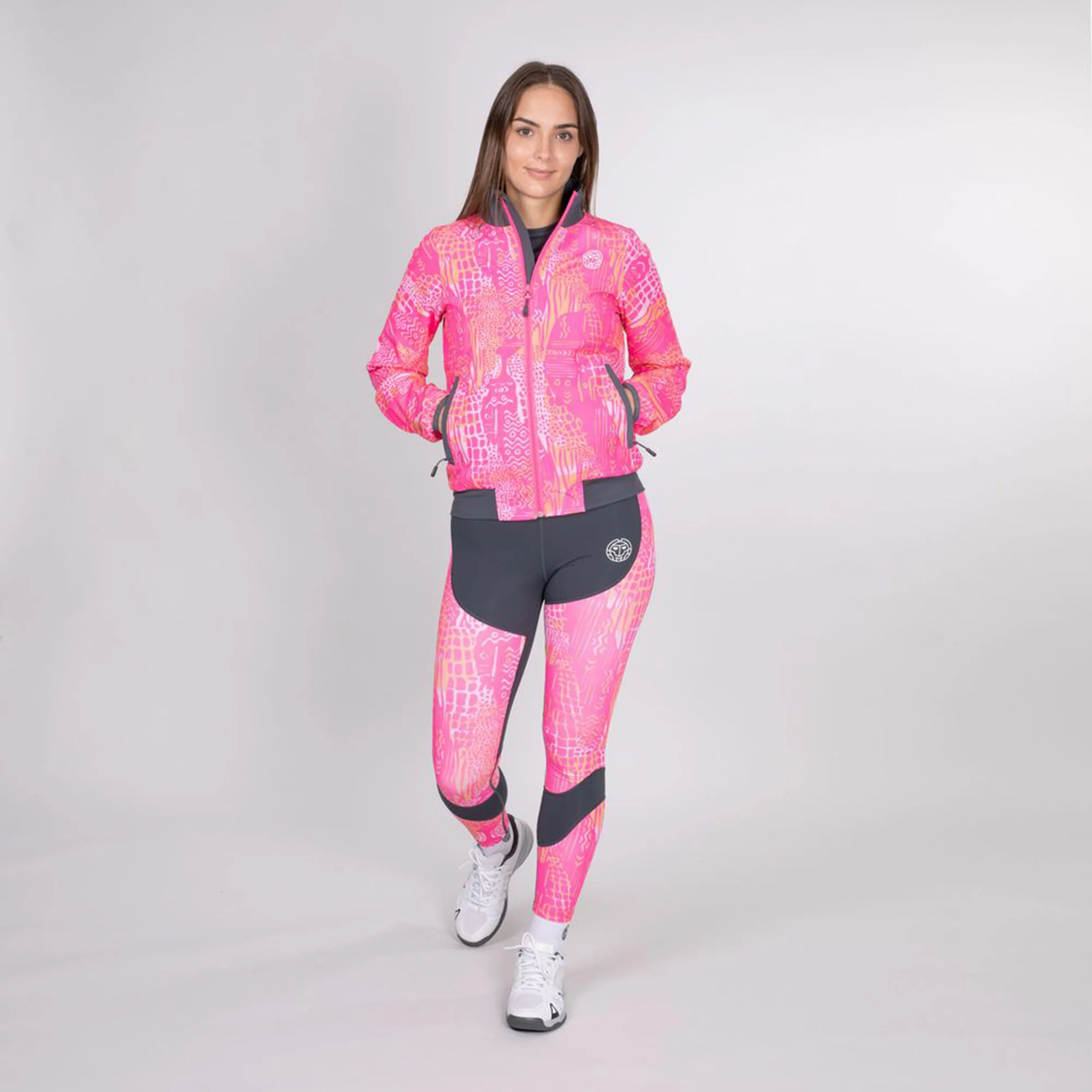 Gene Tech Trainingsjacke Damen - Grau, Pink