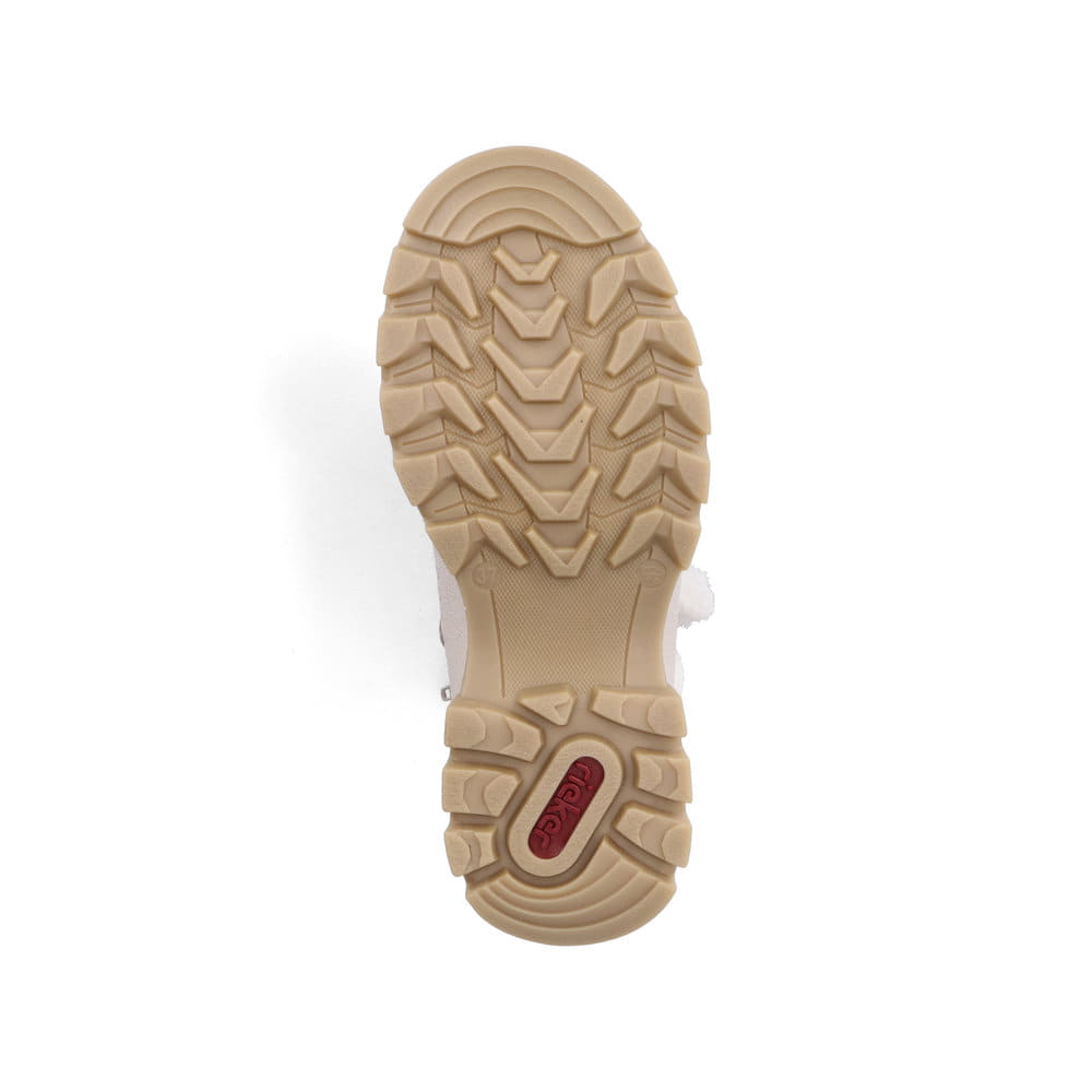 Rieker Damen Schnürstiefel cremebeige