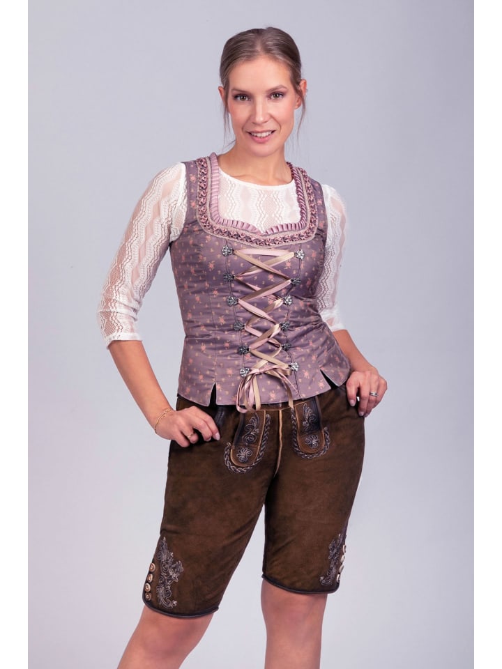 Edelnice Lederhose in dunkelbraun günstig kaufen