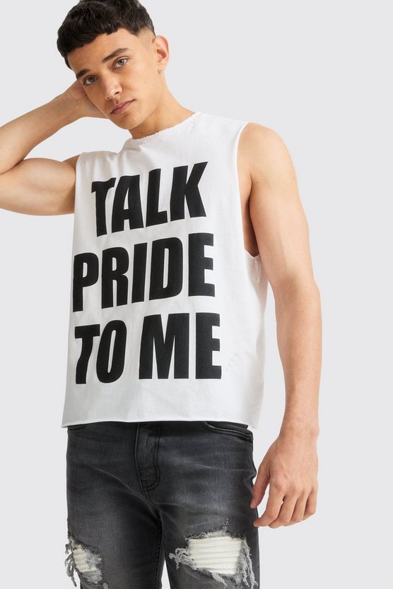 Kastiges zerrissenes Pride To Me Tanktop
