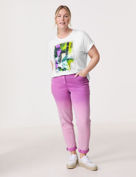 Lässiges Shirt mit verziertem Frontprint